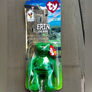 Ty Erin the Bear - Vibrant Green Plush